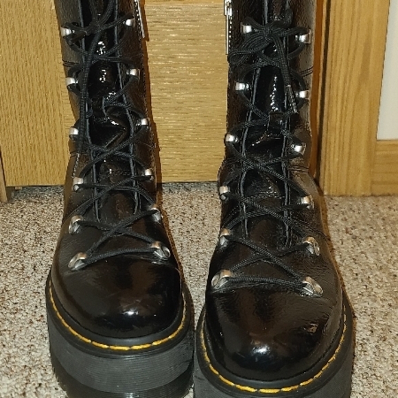 Dr. Martens Black Combat Boots - Picture 4 of 7